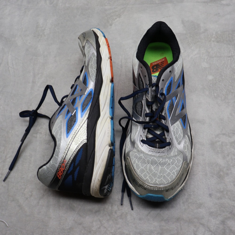 New Balance Men 13B 880v5 Running Shoes Gray Mesh Fantom Fit Lightweight Gym Jog